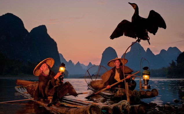 Pescadores-en-el-río-Li-en-China-